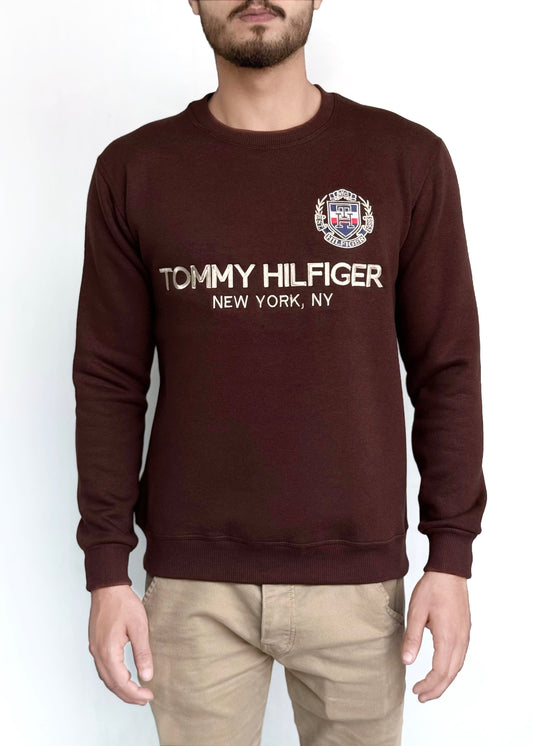 SOFT COTTON FLEECE SWEATSHIRT'S-TAN