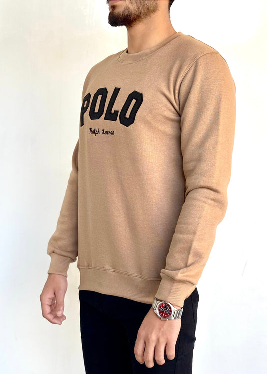 COMFORT COTTON FLEECE SWEATSHIRT'S-TAN