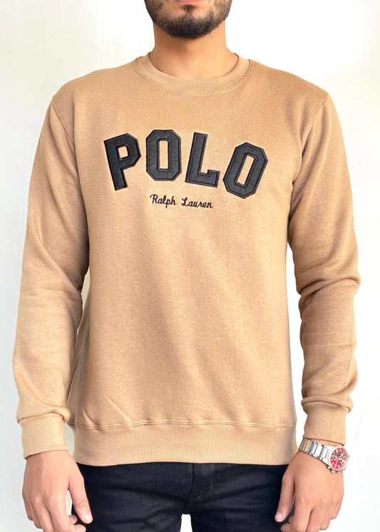 COMFORT COTTON FLEECE SWEATSHIRT'S-TAN