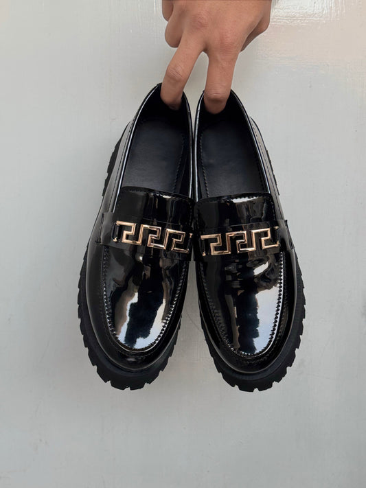 0022 BLACK ELEGANT HIGH SOLE SHOES-LF